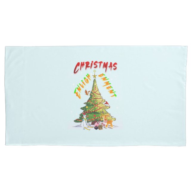 Christmas Enlightenment Pillowcase (Front-Left)