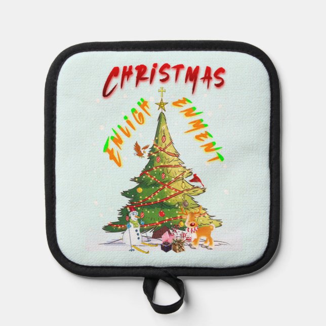 Christmas Enlightenment Pot Holder (Front)