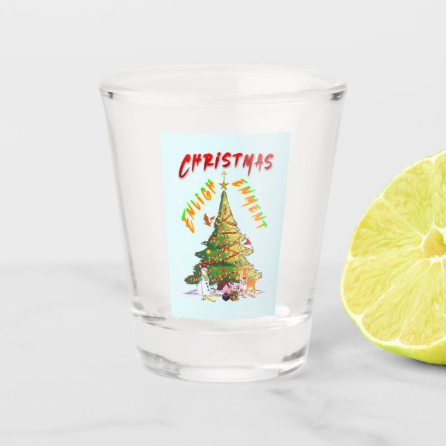 Christmas Enlightenment Shot Glass (Front)