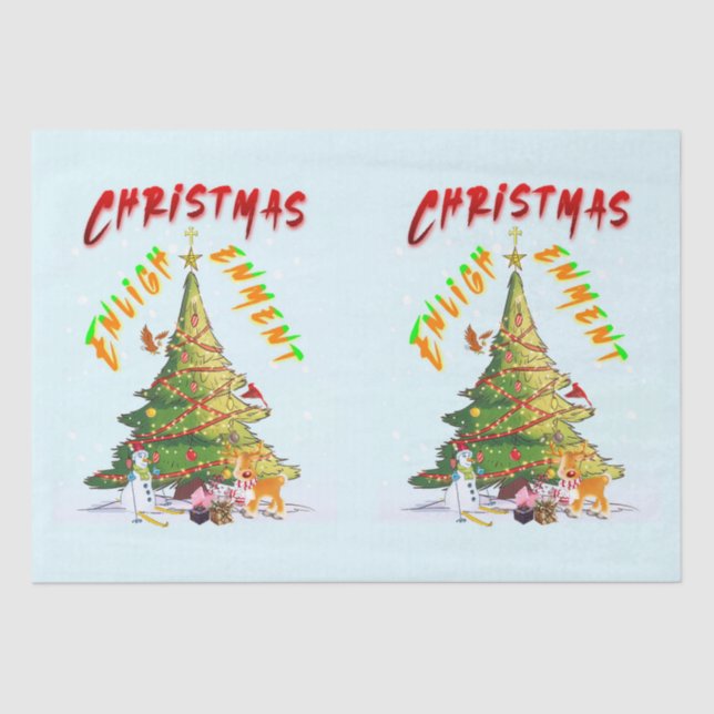 Christmas Enlightenment Tissue Paper (Front)
