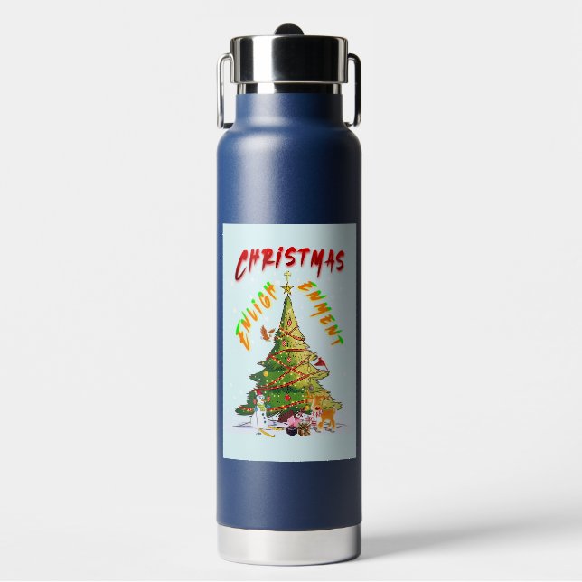 Christmas Enlightenment Water Bottle (Front)