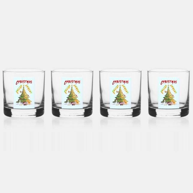Christmas Enlightenment Whiskey Glass (Front)