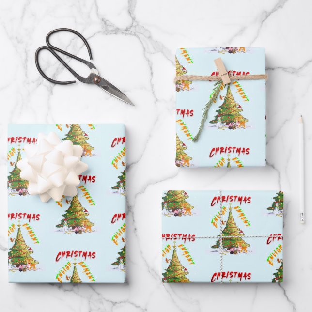 Christmas Enlightenment Wrapping Paper Sheet (Front)