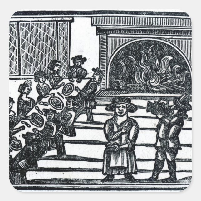 Christmas Entertainment Square Sticker (Front)