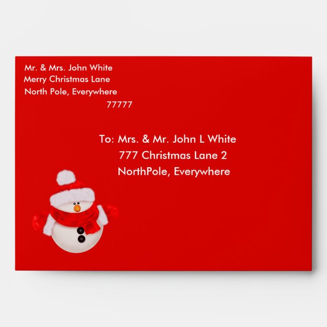 Christmas Envelope (Front)