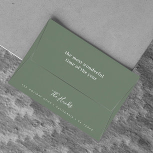 Christmas Envelope Holiday Card Mailing Envelope