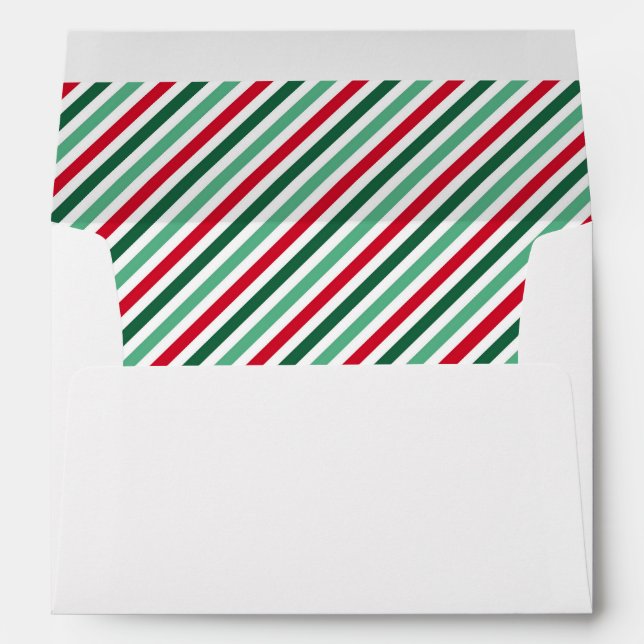 Christmas Envelope Return Address Merry and Bright (Back (Bottom))
