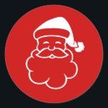 Christmas envelope seals with Santa Claus head<br><div class="desc">Christmas envelope seals with Santa Claus head. Small red stickers for the Holidays.</div>