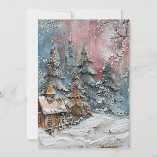 Christmas Ephemera Greeting Card (Front)