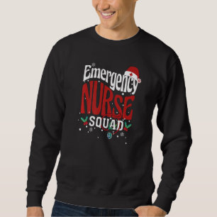Christmas ER Nurse Doctor Emergency EMT of Stethos Sweatshirt