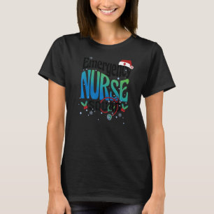 Christmas ER Nurse Doctor Emergency EMT of Stethos T-Shirt