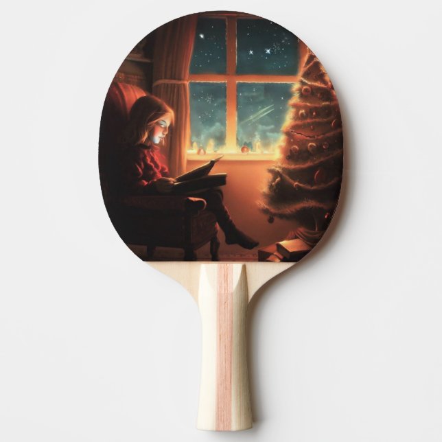 Christmas Eve 3 Ping Pong Paddle (Front)