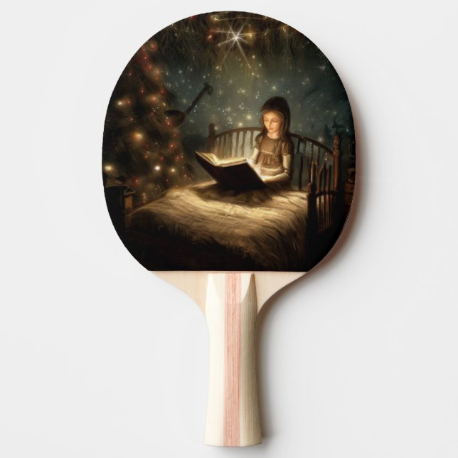 Christmas Eve 5 Ping Pong Paddle (Front)