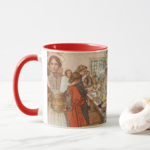 Christmas Eve by Carl Larsson, Vintage Holidays Mug