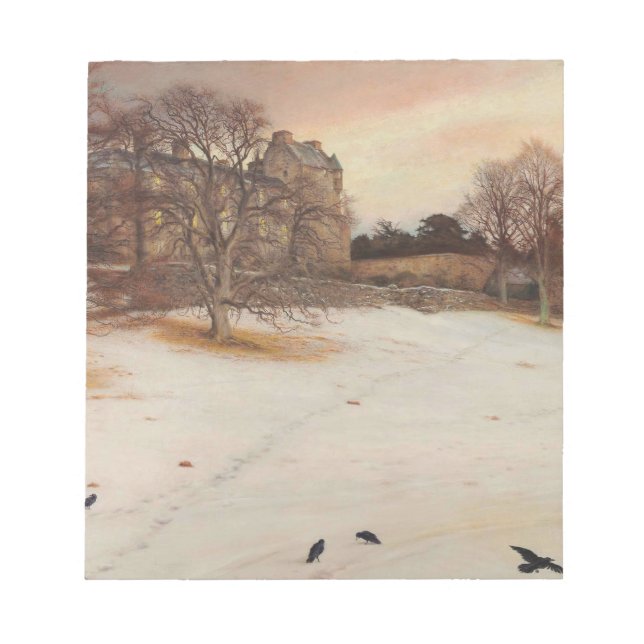 Christmas Eve (by John Everett Millais) Notepad (Front)