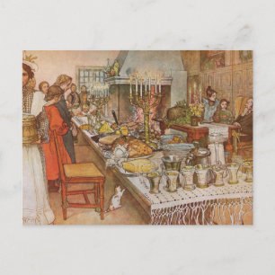Christmas Eve Carl Larsson 1904 Holiday Postcard