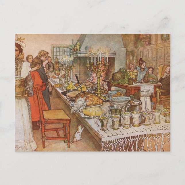 Christmas Eve Carl Larsson 1904 Holiday Postcard (Front)