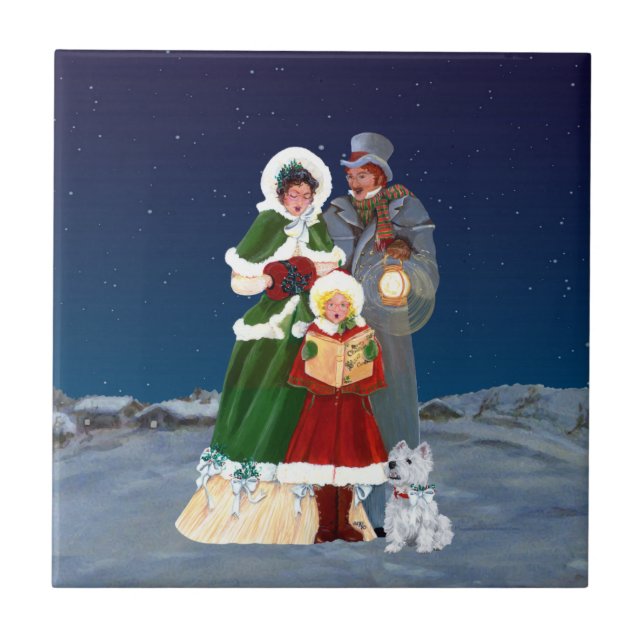 Christmas Eve Ceramic Tile (Front)