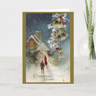 Christmas Eve Church Services and Bells Card
