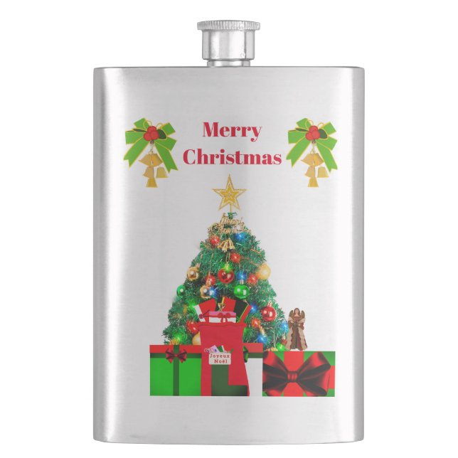 Christmas Eve Clasdic Flask (Front)