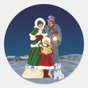Christmas Eve Classic Round Sticker