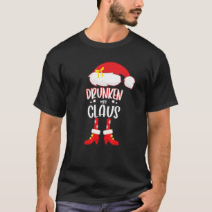Christmas Eve Drunken Mrs Claus Costume Xmas Santa T-Shirt