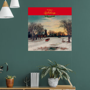Christmas Eve, famous painting, Poster