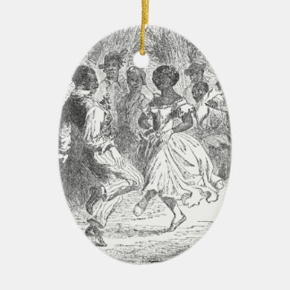 Christmas Eve Festivities on a Louisiana Estate Ceramic Tree Decoration