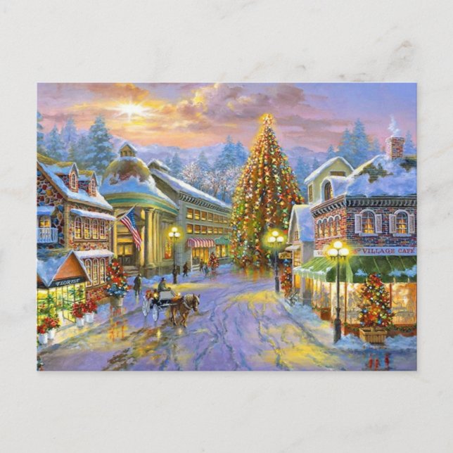 Christmas Eve Holiday Postcard (Front)