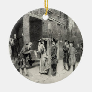 Christmas Eve in Colonial Times ornament
