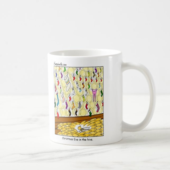Christmas Eve in the Hive (colour) - Mug (Right)