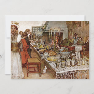 Christmas Eve Julaftonen Holiday Card