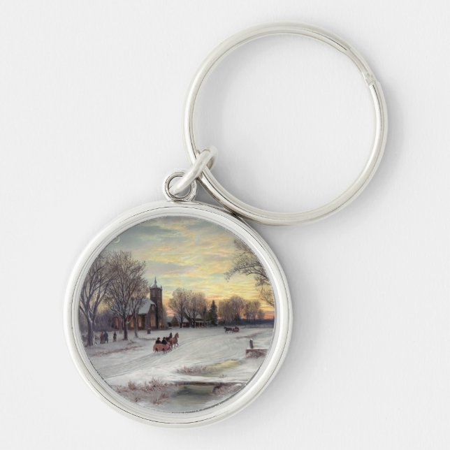 Christmas Eve Key Ring (Front)