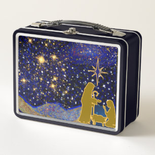 Christmas Eve Metal Lunch Box
