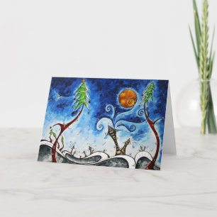 Christmas Eve Original Art Greeting Card Design