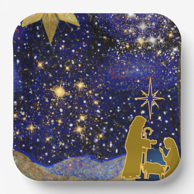 Christmas Eve Paper Plate (Front)