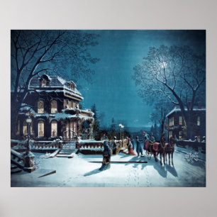 "Christmas Eve" poster/print Poster