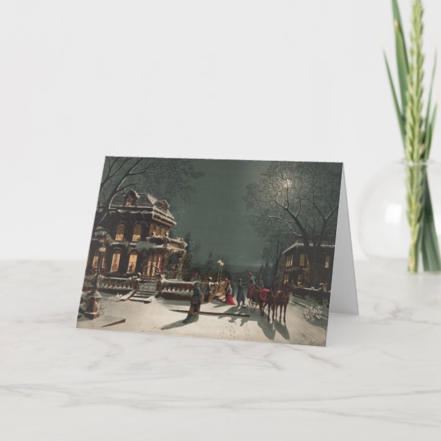 Christmas Eve Sleigh Ride, A Christmas Card (Front)