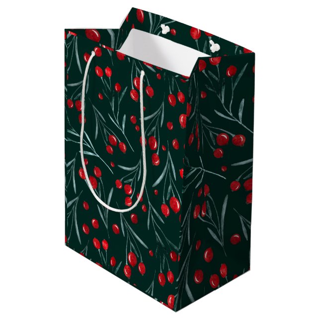 Christmas Eve - traditional christmas packaging Medium Gift Bag (Back Angled)