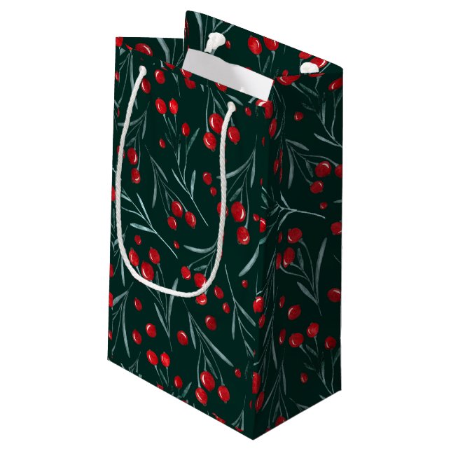 Christmas Eve - traditional christmas packaging Small Gift Bag (Back Angled)