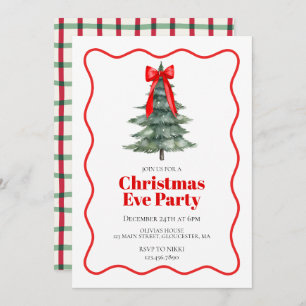 Christmas Eve tree party Invitation