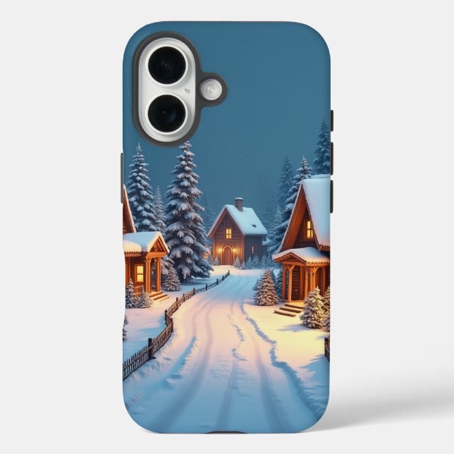 Christmas Eve Village Case-Mate iPhone Case (Back)