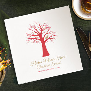 Christmas event partridge in a tree custom napkin