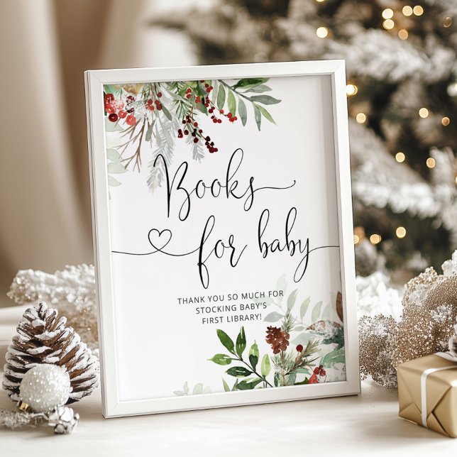 Christmas evergreen baby shower Books for baby Poster (Creator Uploaded)
