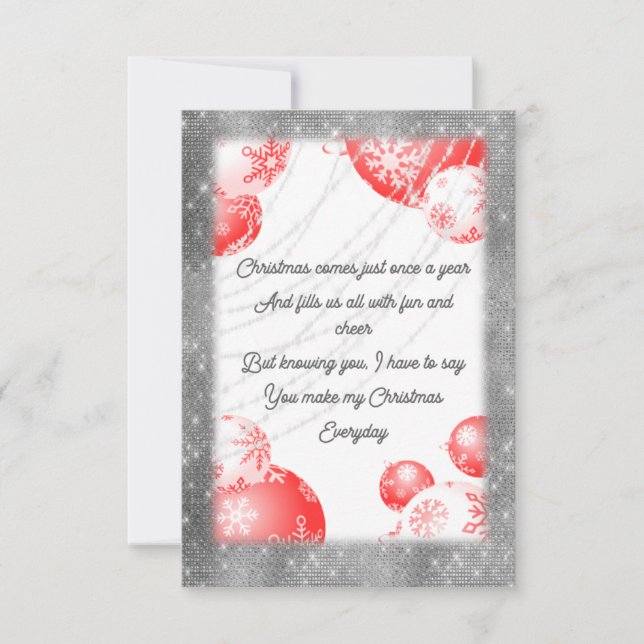 Christmas everyday sentiment invitation (Front)