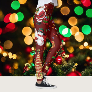 Christmas Everything Ugly Sweater Party leggings