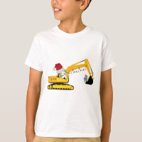 Christmas Excavator Construction Truck