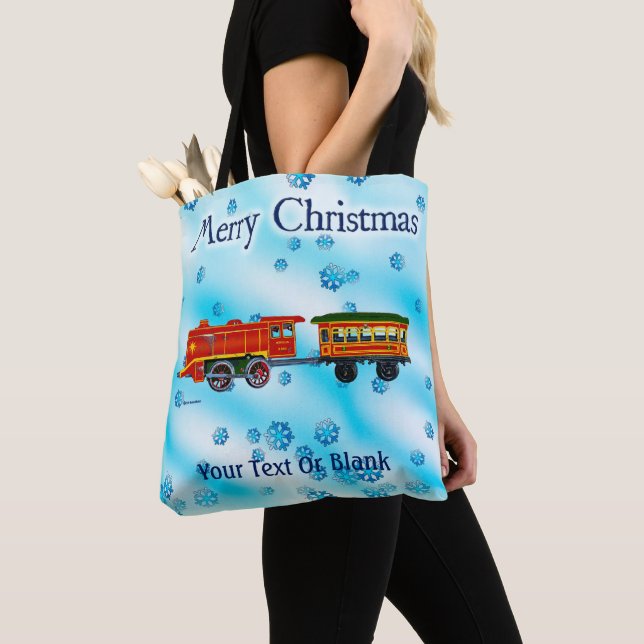 Christmas Express - Merry Christmas Tote Bag (Close Up)