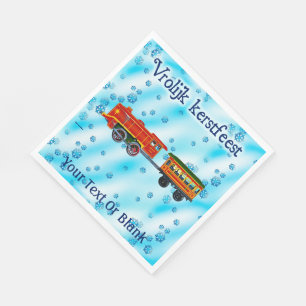 Christmas Express - Vrolijk kerstfeest Napkin