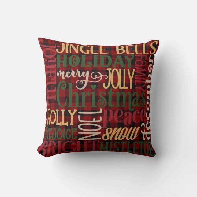 Christmas Expressions Lumberjack Buffalo Plaid 2 Cushion (Front)